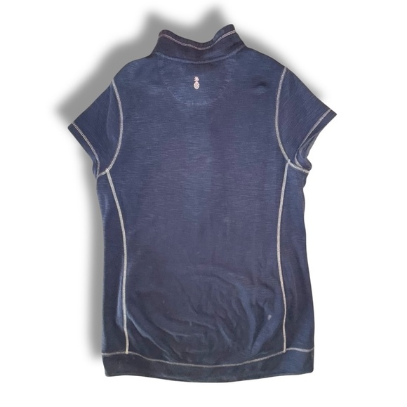 TOMMY BAHAMA Tobago Bay Half-Zip Short-Sleeve Dress - XL Ocean Blue - Picture 11 of 13